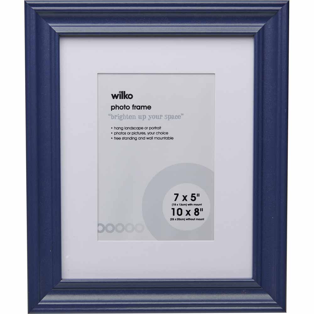Wilko Vintage Navy Blue Photo Frame 10 x 8in Wilko