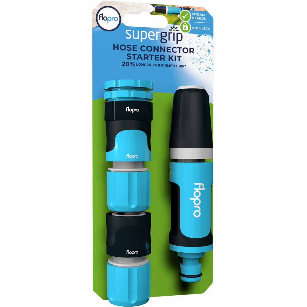 Flopro Supergrip Hose Connector Starter Kit Wilko