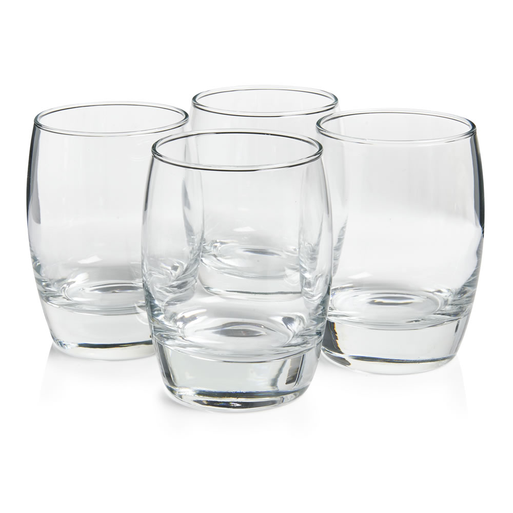 Wilko Teardrop Tumbler 4 pack Wilko