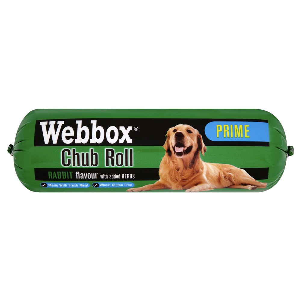 box Turkey and Rabbit Chub Roll Dog Food 800g Wilko