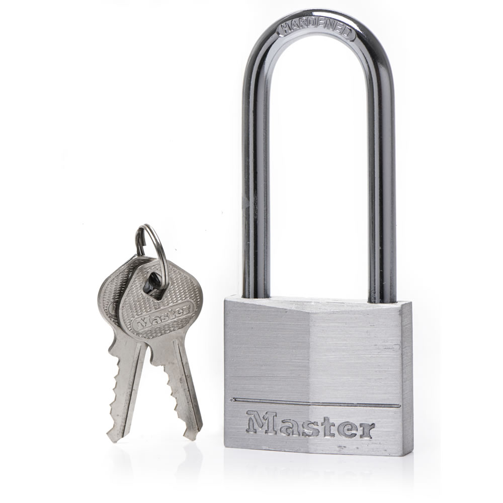 Master Lock Extra Long Solid Aluminium Padlock 50 mm Wilko