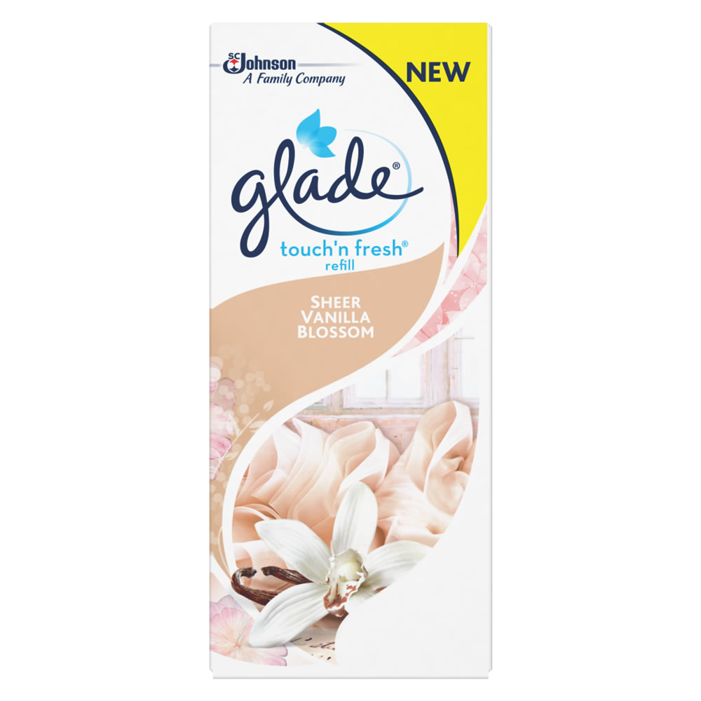 Glade Touch and Fresh Vanilla Blossom Air Freshener Refill 10ml Wilko