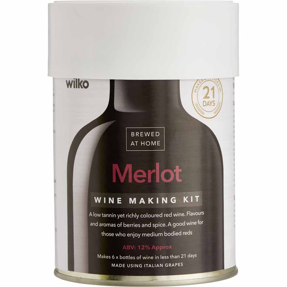 Wilko Merlot Red Wine 6 bottle Kit Wilko