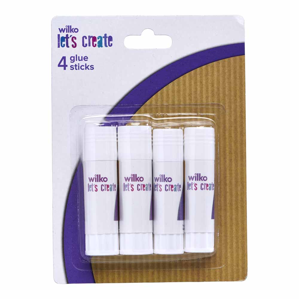 Wilko Glue Sticks 4 pack Wilko