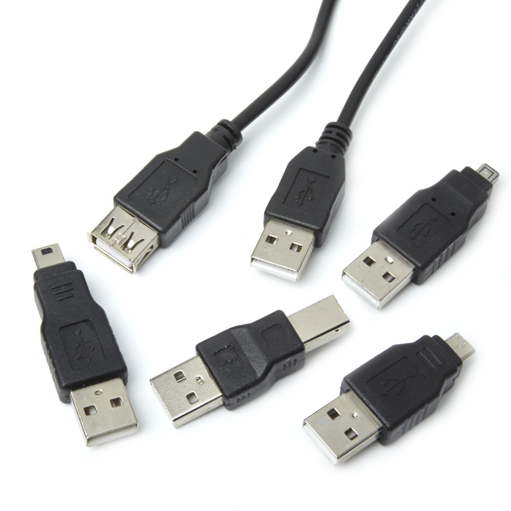 Wilko 1.8m USB 2.0 Cabling Kit Wilko