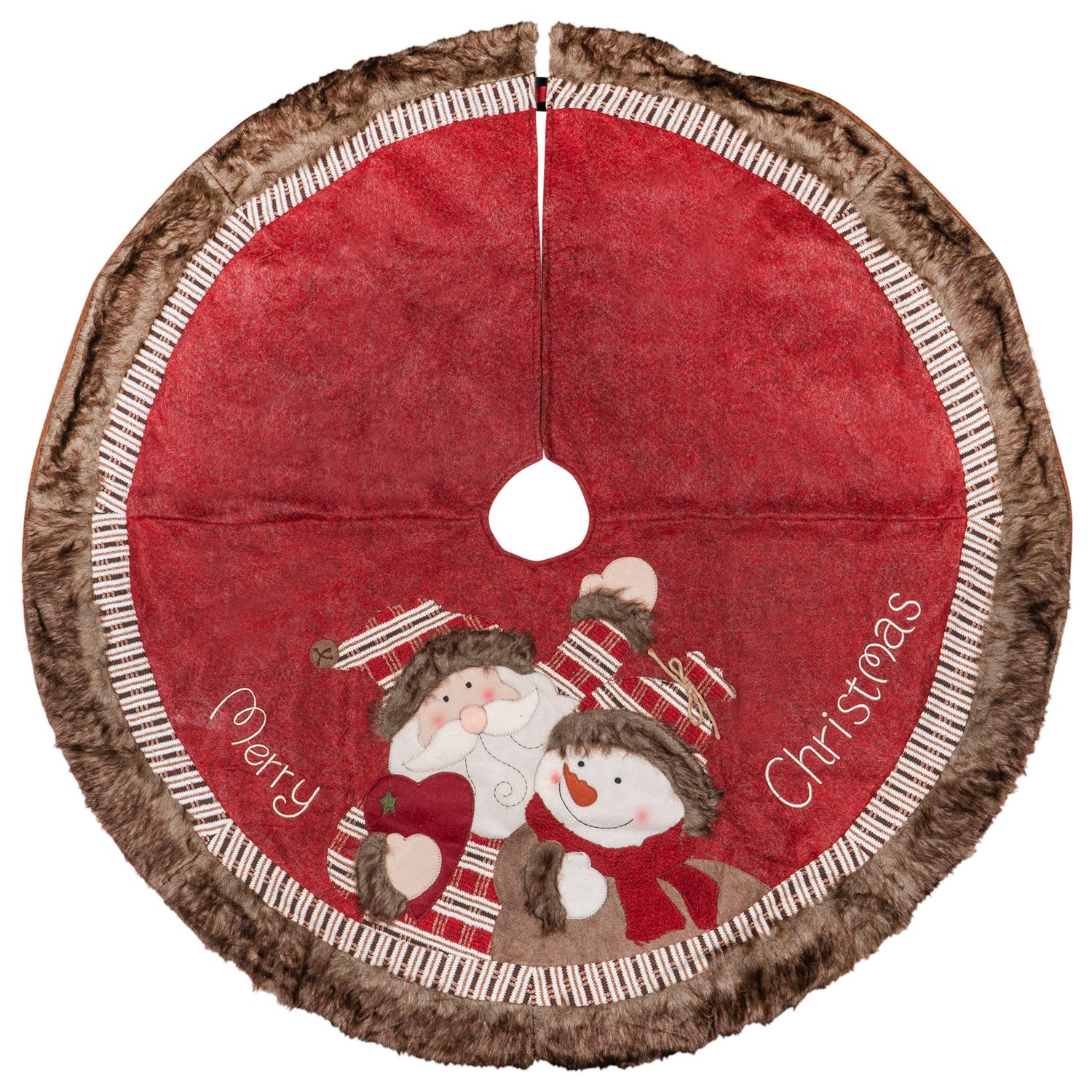 Santa and Snowman Tree Skirt Wilko