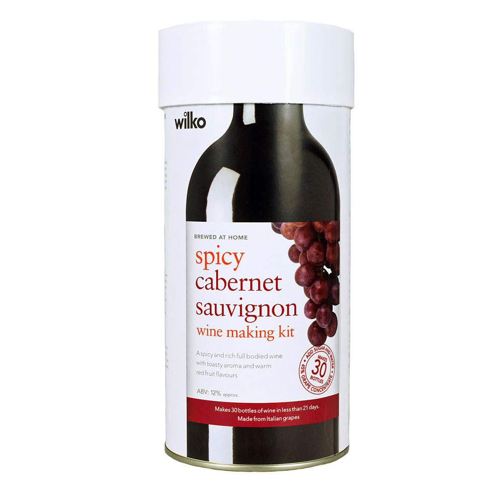 Wilko Spicy Sauvignon Wine Making Kit Makes 30 Bottles Wilko
