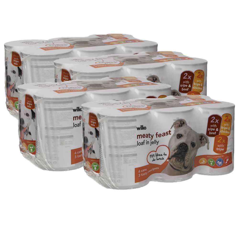 Wilko Dog Food Tripe and Chicken 4x6x400g Wilko