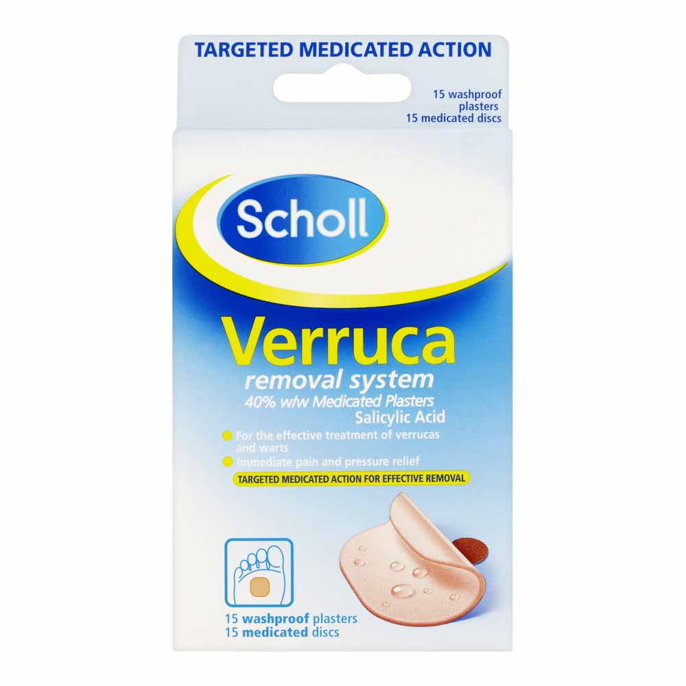 Scholl Foot Care Medicated Verruca Removal System 15 pack Wilko