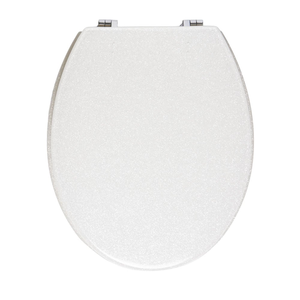 Croydex Toilet Seat White Sparkle Wilko