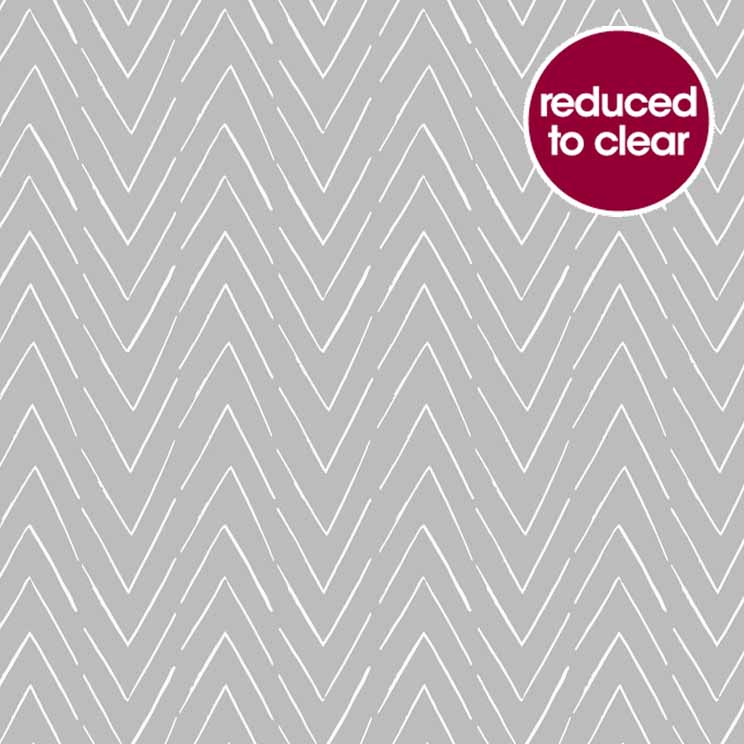 Wilko Wallpaper Zig Zag Stripe Grey Wilko