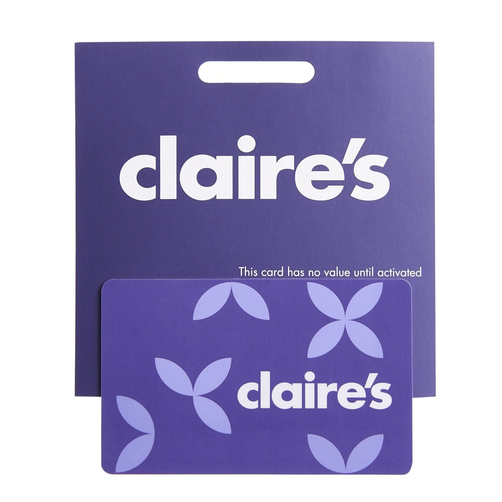 Claires 1 100 Gift Card Wilko