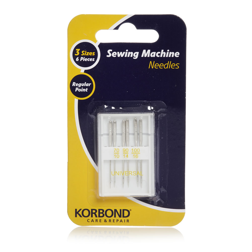 Korbond Sewing Machine Needles 6 pack Wilko
