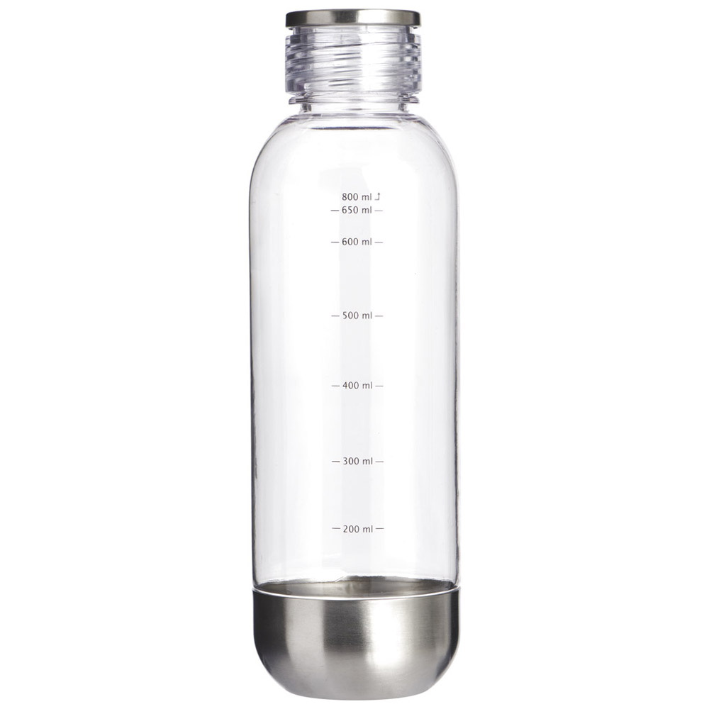 Wilko 800ml Clear Water Bottle Wilko