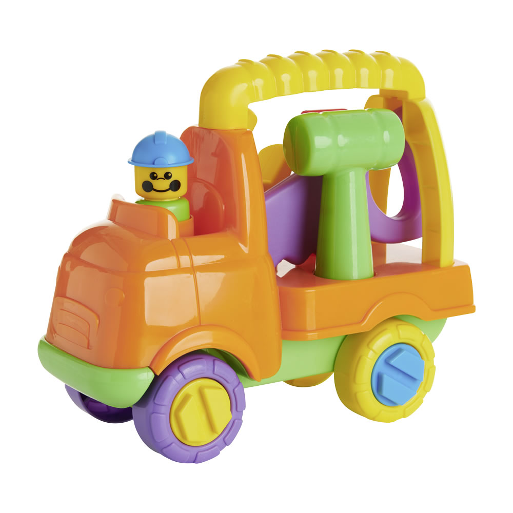 Months Details about   Fun Time Push Along Pre-School Tool Truck   18 