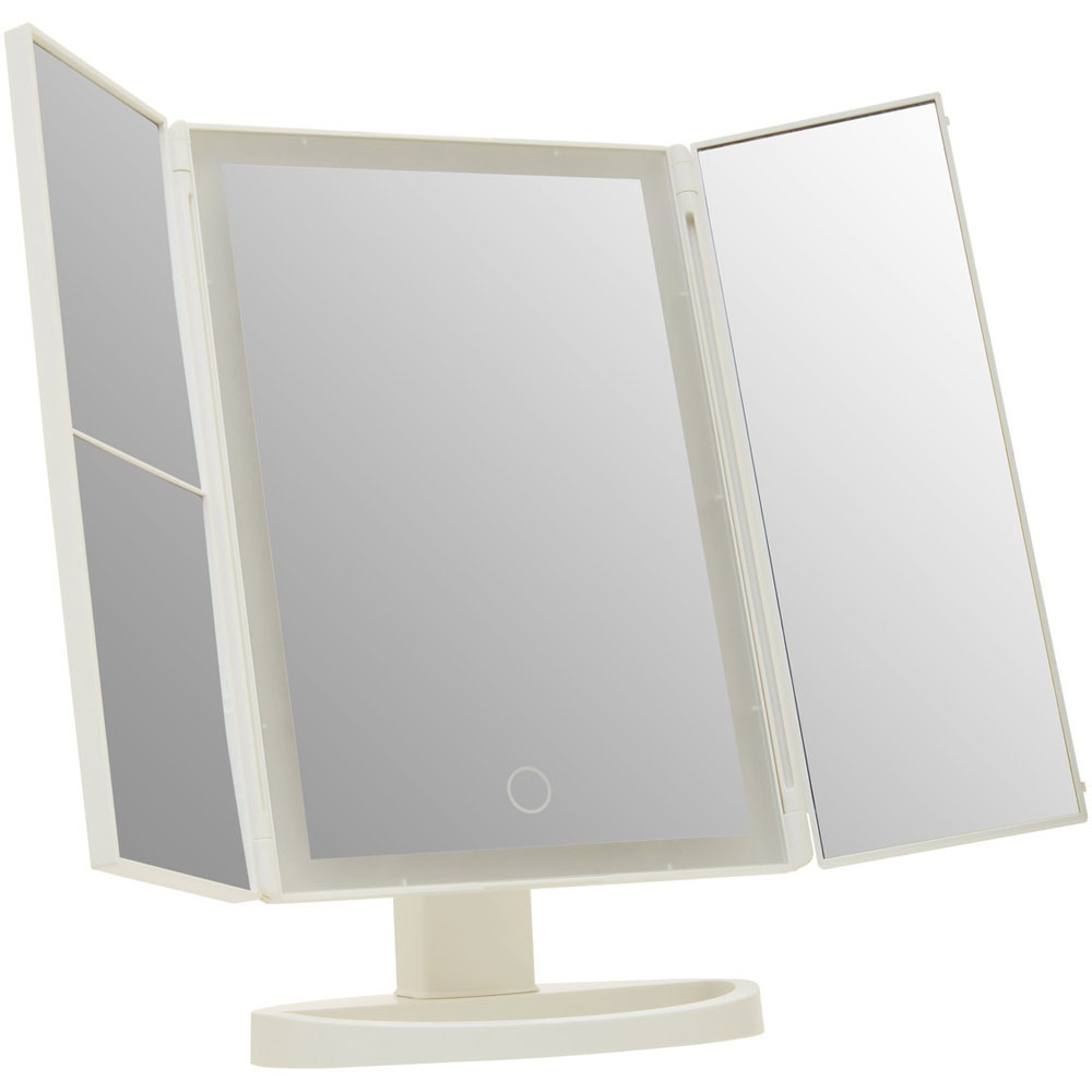 Premier Housewares White Cassini LED Dressing Table Mirror Wilko