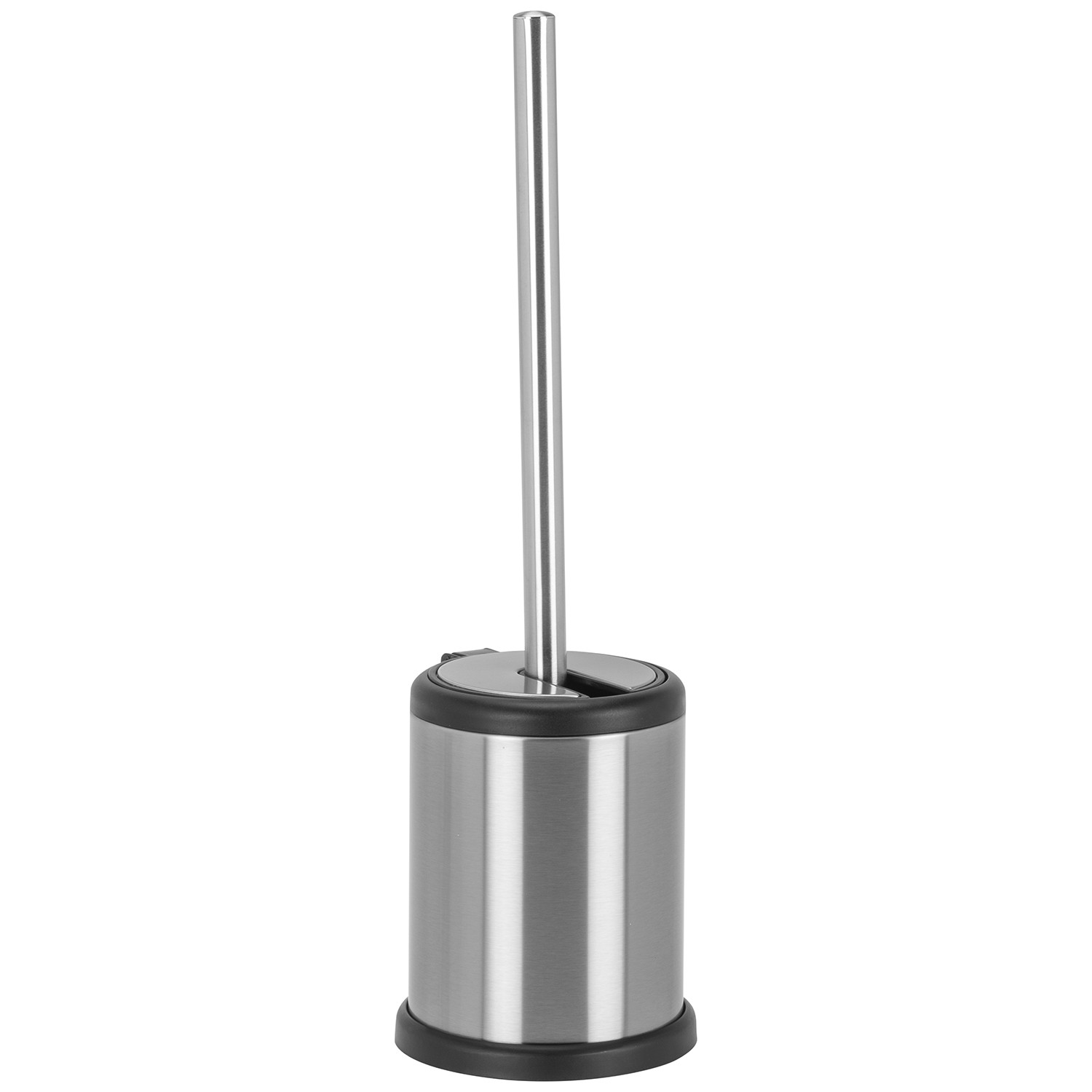 Bath Bliss Stainless Steel Toilet Brush With Air Vents – 15" Handle, Hard Polypropylene Bristles, Promo