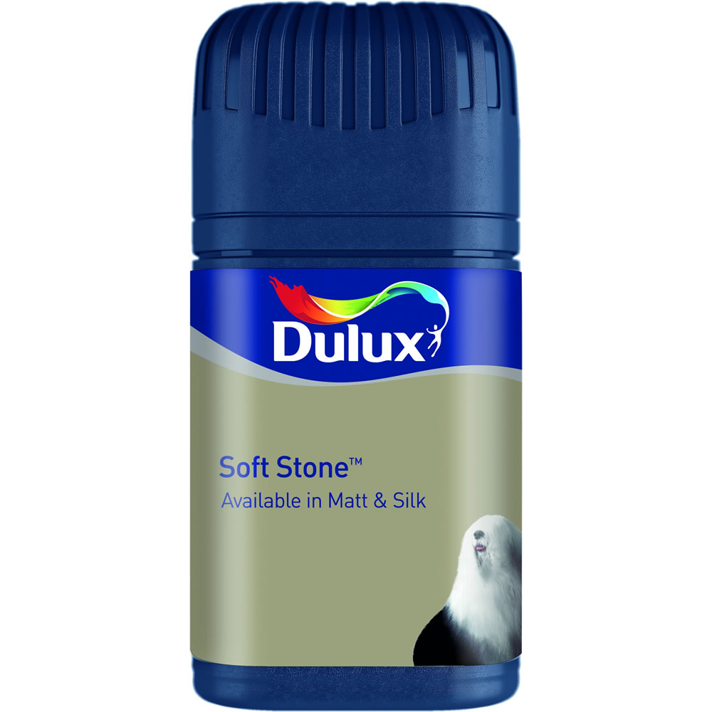 Dulux Matt Emulsion Paint Tester Pot Soft Stone 50ml Wilko