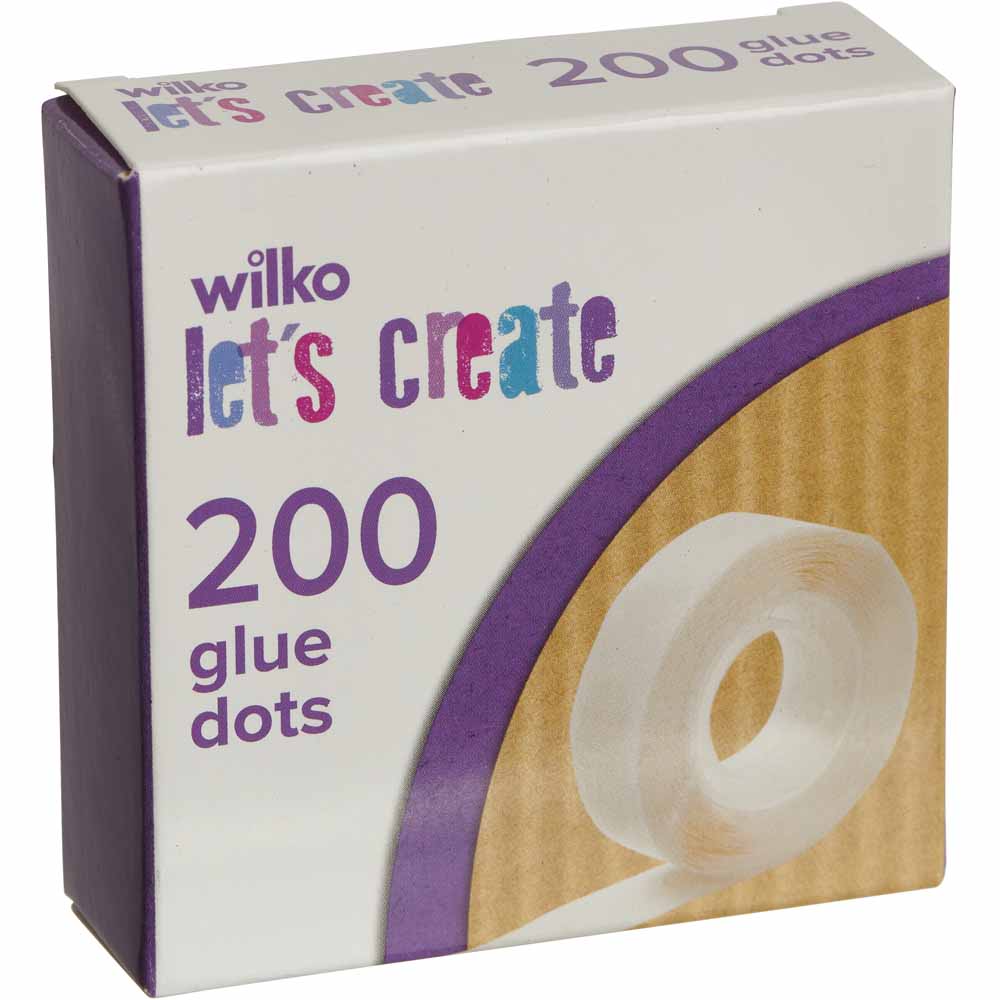 Wilko Let's Create Glue Dots 200 pack Wilko
