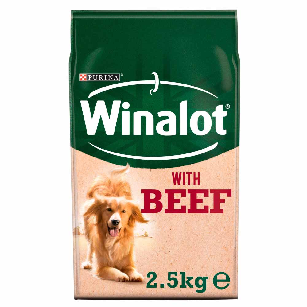 Winalot Beef and Vegetables Dry Dog Food 2.5kg Wilko