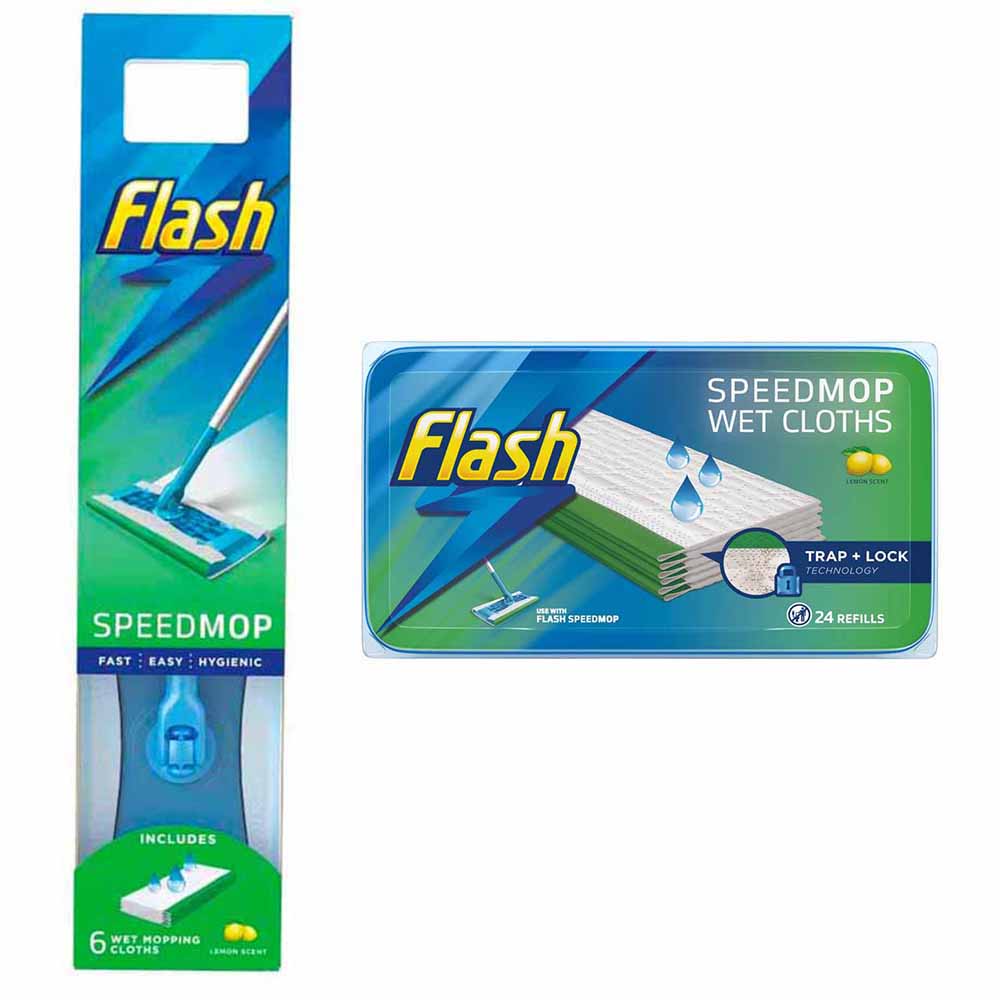 Flash Speedmop Starter Kit and Refill Bundle Wilko