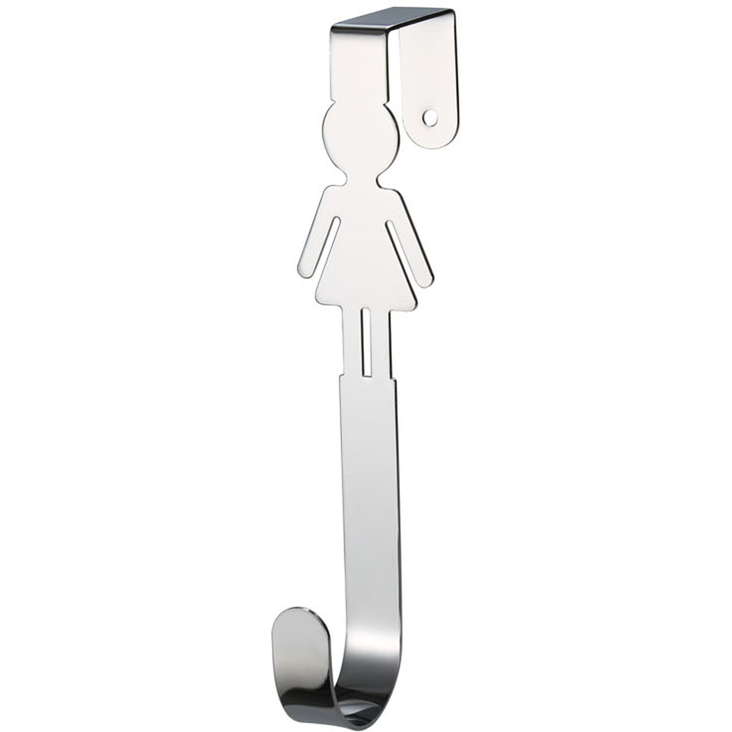 Silhouette Over Door Towel Hook Chrome / Female Wilko