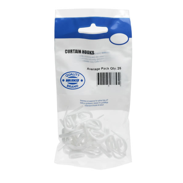 Wilko Curtain Hooks 25 pack Wilko
