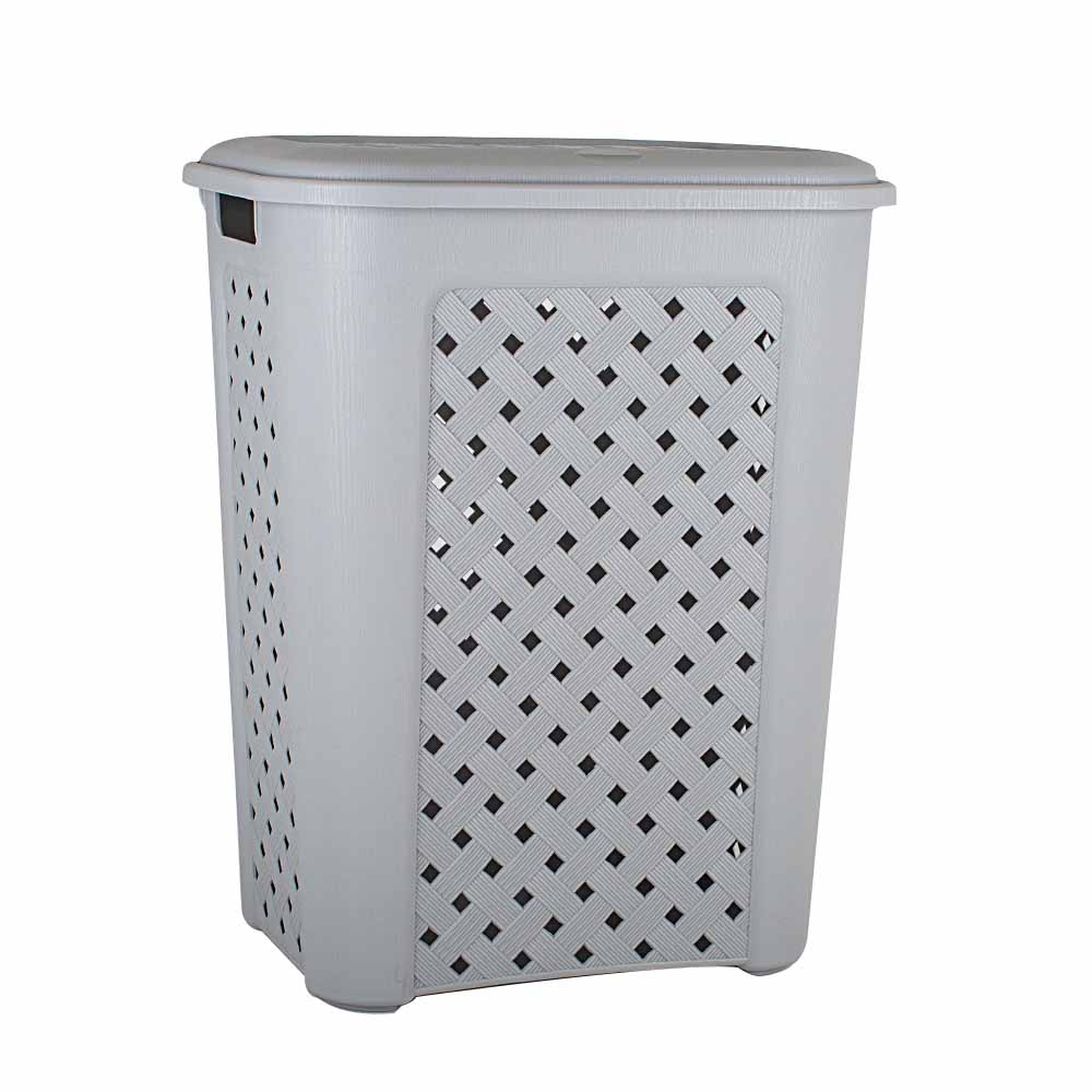 Wilko Rattan Laundry Hamper 50L Wilko