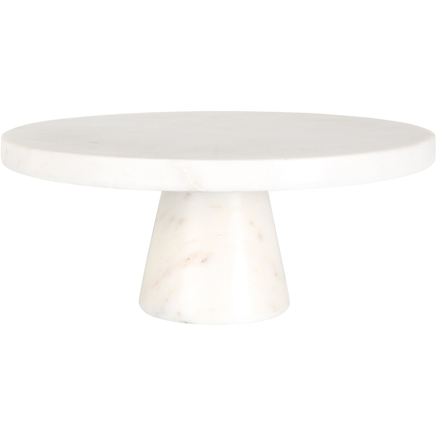 White Regular Marble Cake Stand Wilko