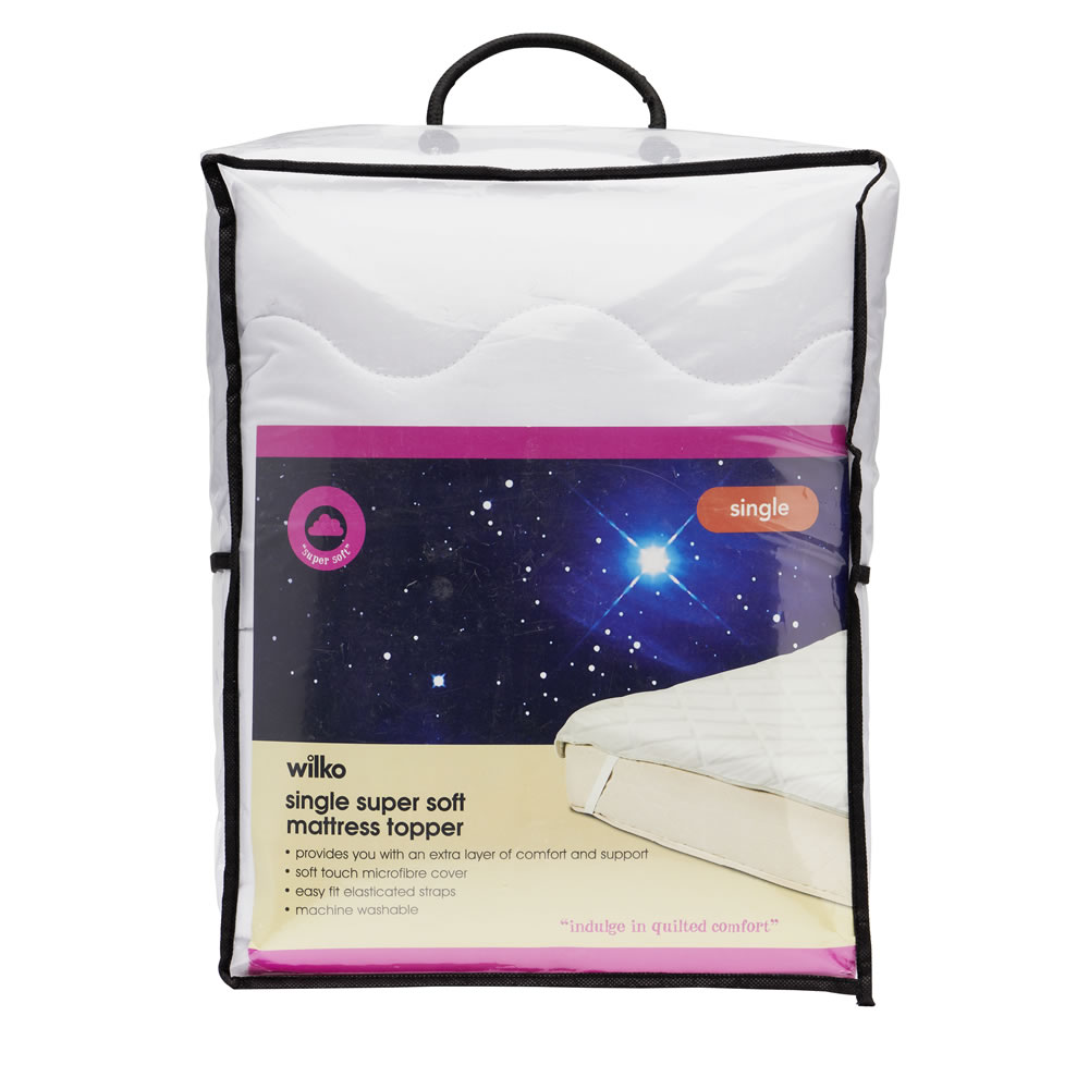 Wilko Single Supersoft Mattress Topper Wilko