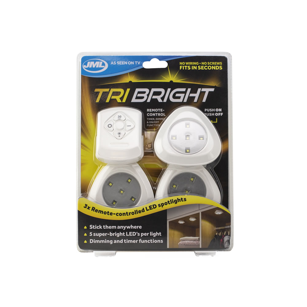 JML Tri Bright Battery Operated LED Lights Wilko