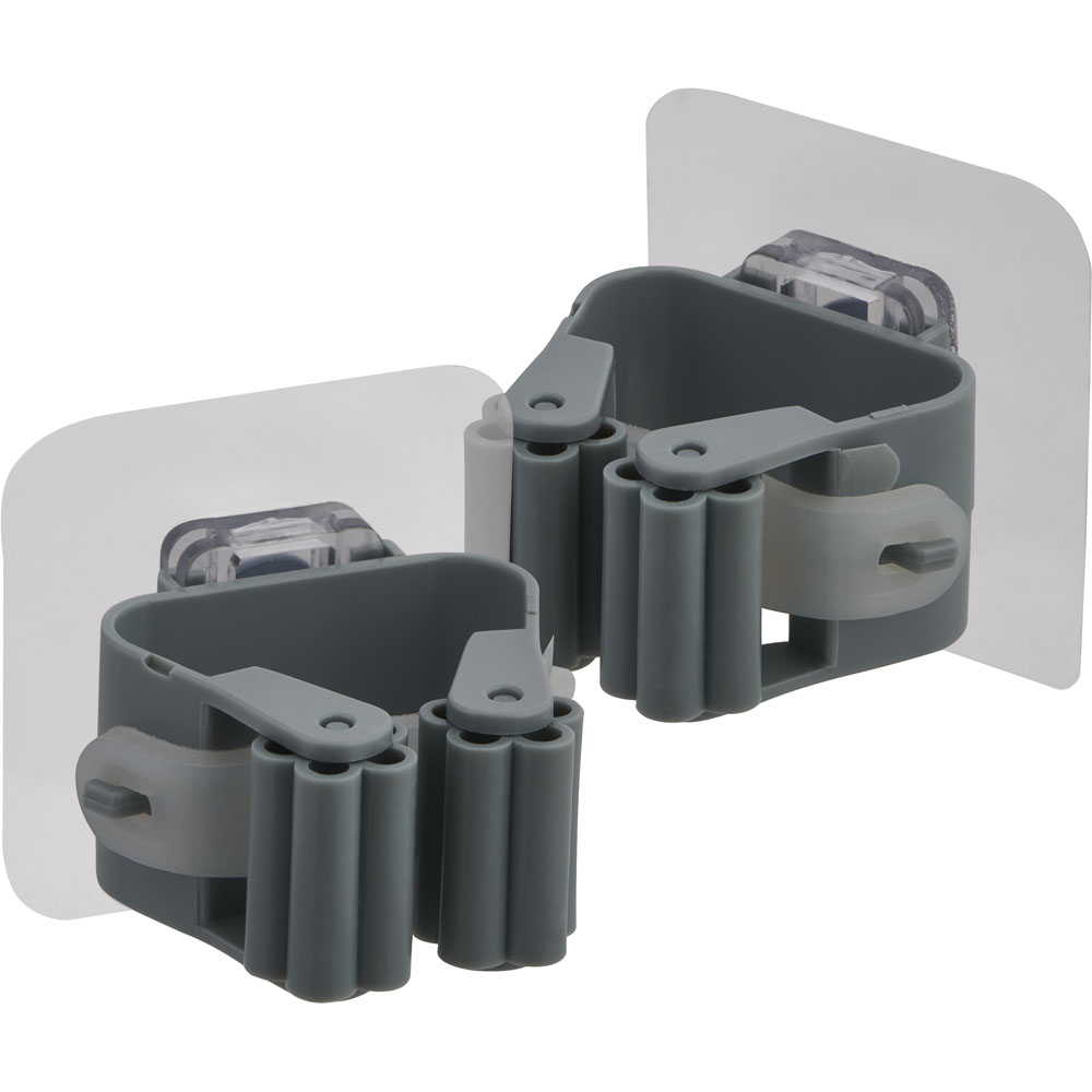 Wilko Mop and Broom Holder 2 Pack Wilko