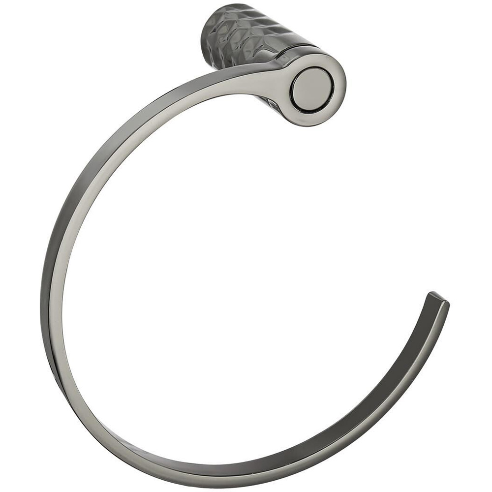 Geo Towel Ring Graphite Wilko