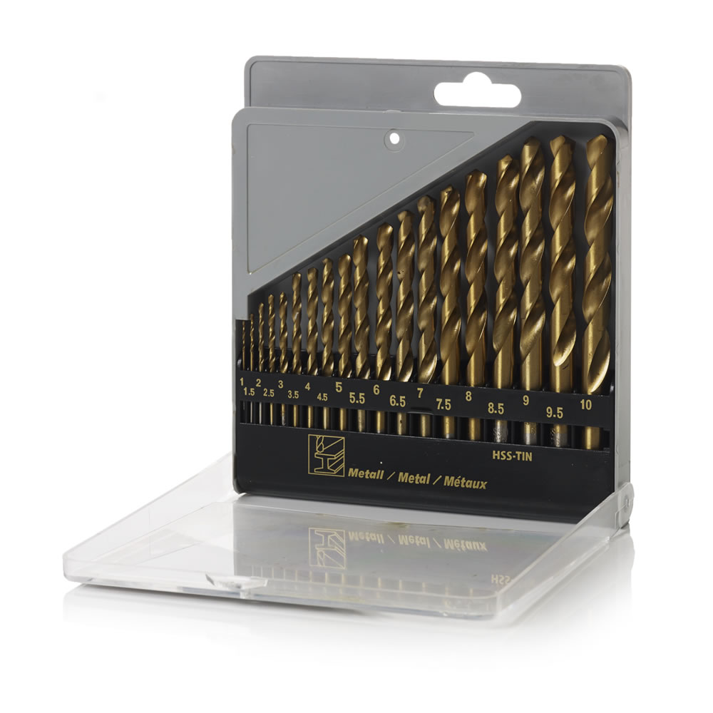 Wilko High Speed Twist Drill Bit Set 19 Piece Wilko