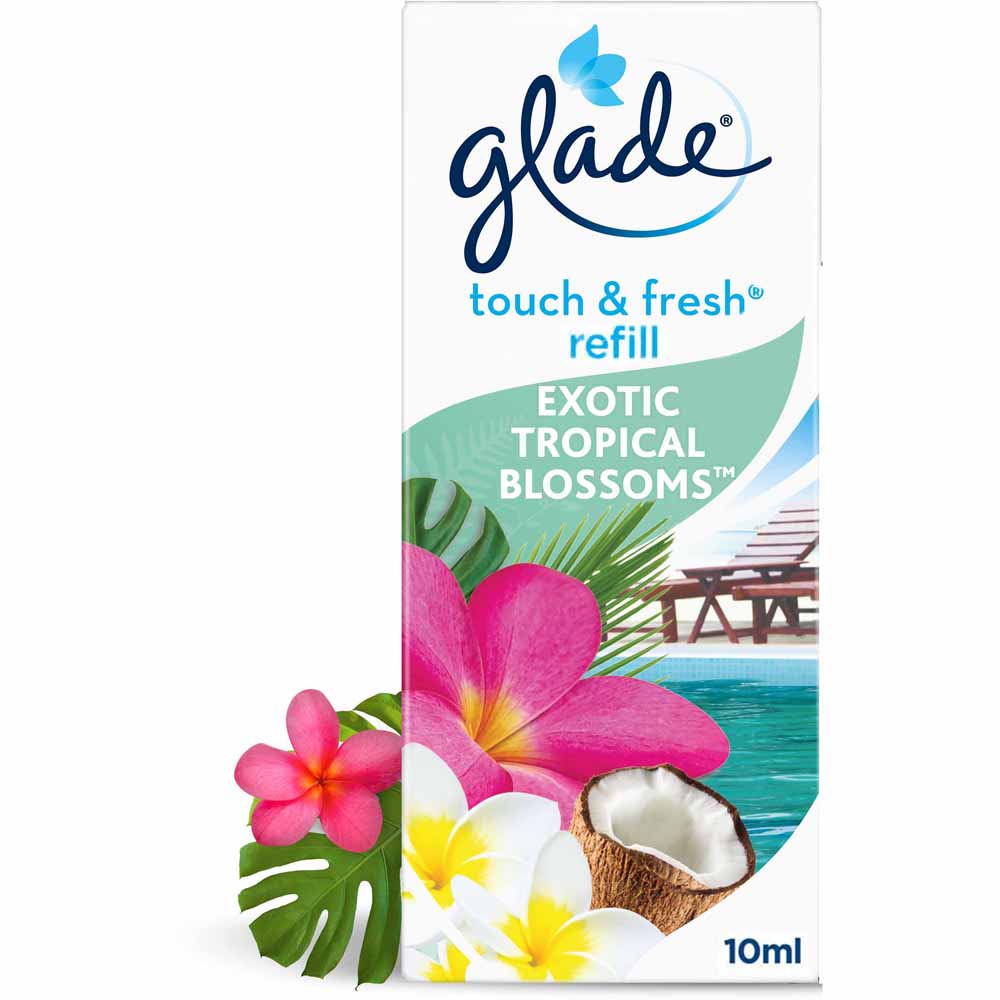 Glade Touch and Fresh Refill Tropical Blossoms Air Freshener 10ml Wilko