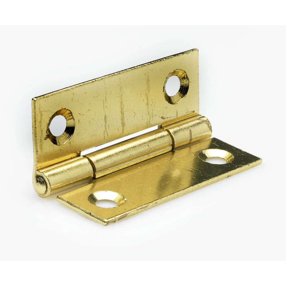 Wilko 50mm Brass Finish Butt Hinge Wilko