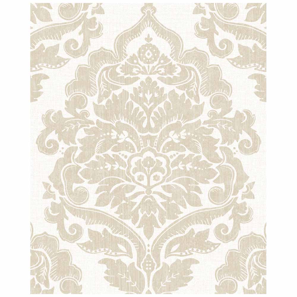 Wilko Damask Gold Wallpaper Wilko