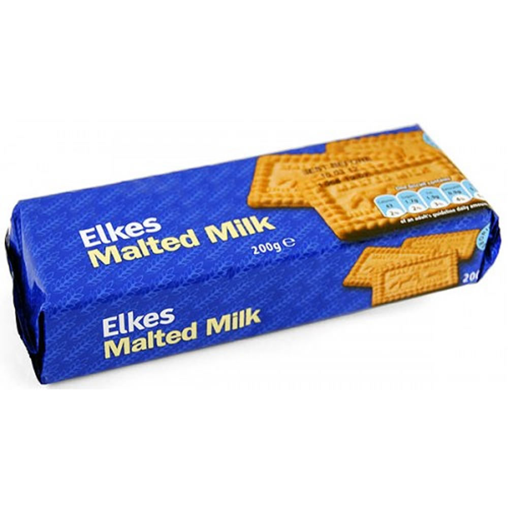 Elkes Malted Milk Biscuits 200g Wilko