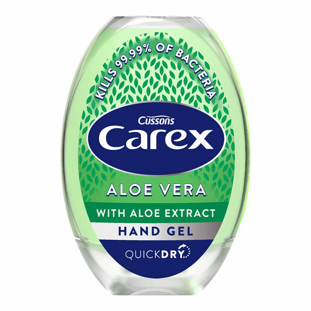 Carex Aloe Vera Quick Dry Hand Gel 50ml Wilko