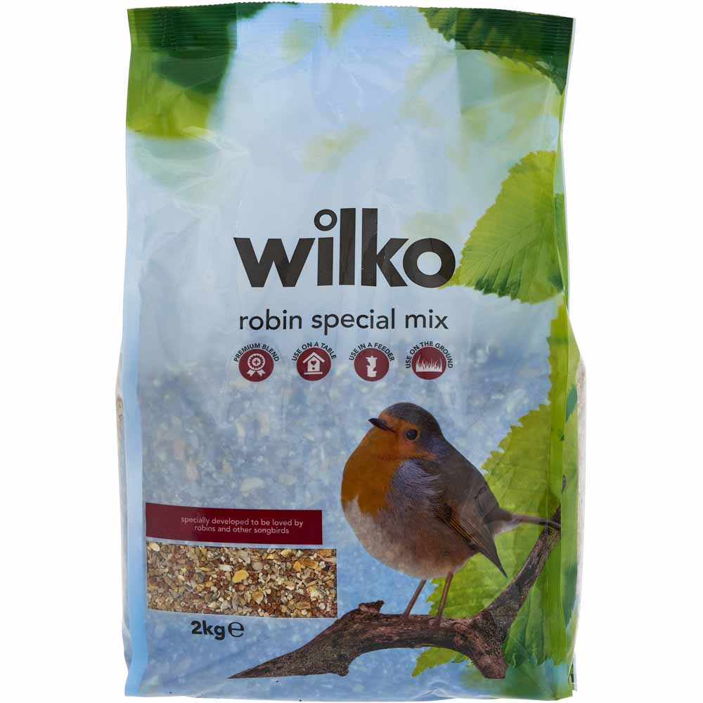 Wilko Wild Bird Robin Special Seed Mix 2kg Wilko