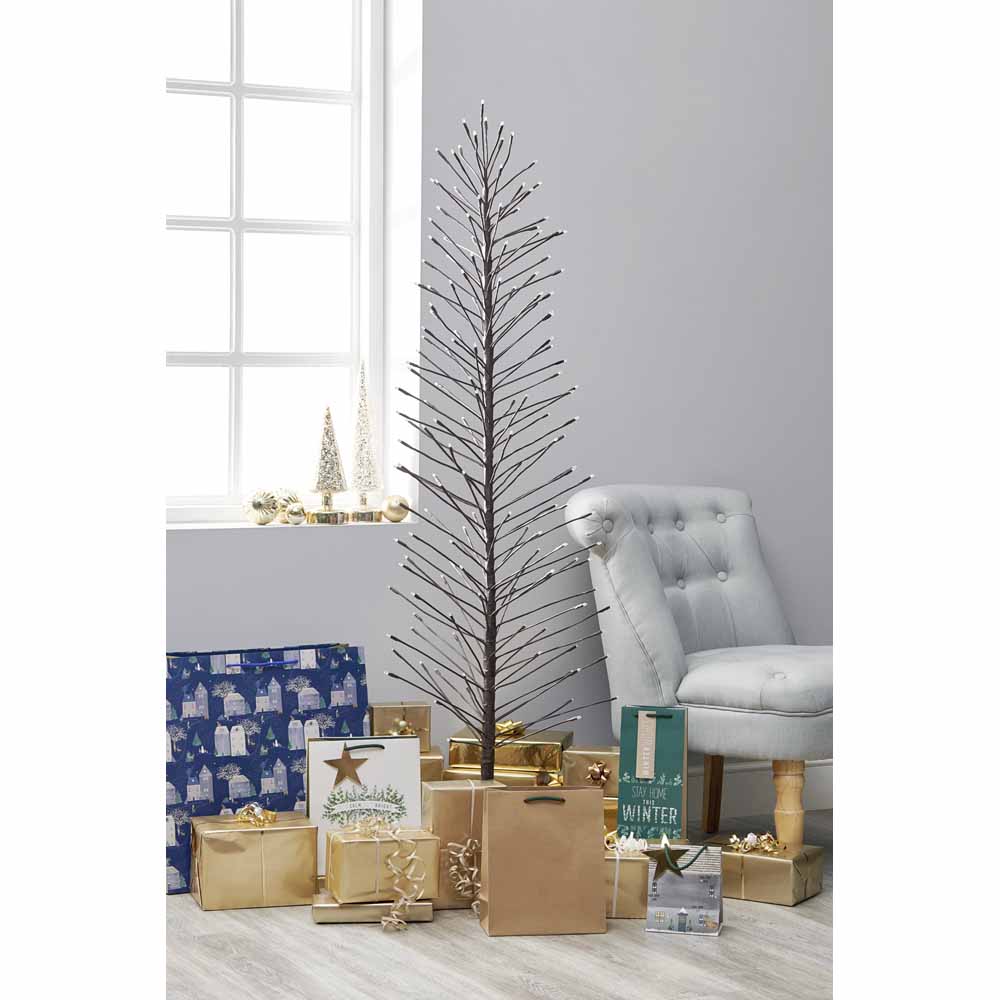Wilko 5ft Brown Creative Christmas Tree Wilko