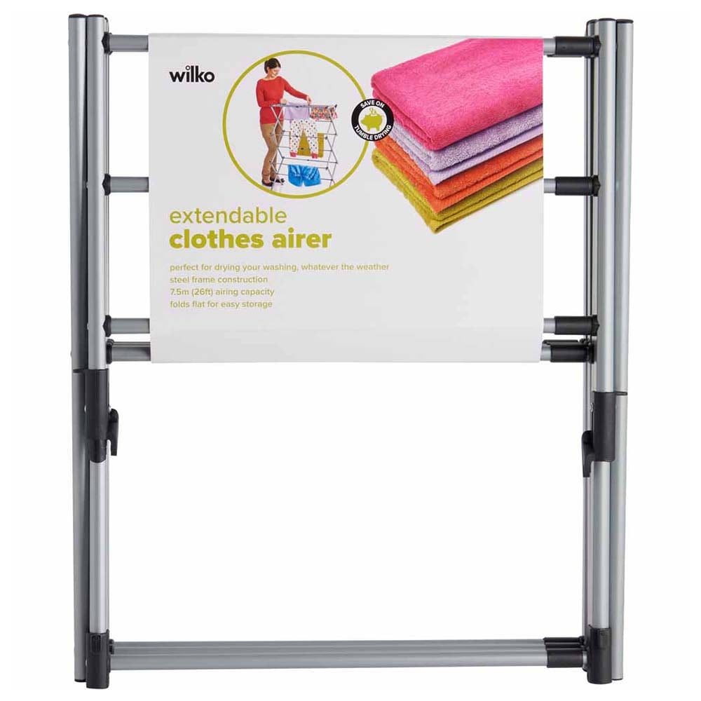 Wilko 3 Tier Extendable Clothes Airer 7.5m Wilko
