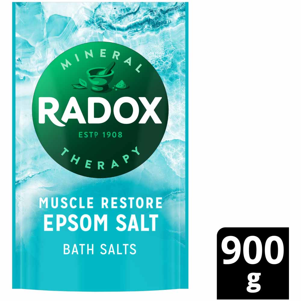 Radox Epsom Salt Bath Salts Muscle Restore 900g Wilko