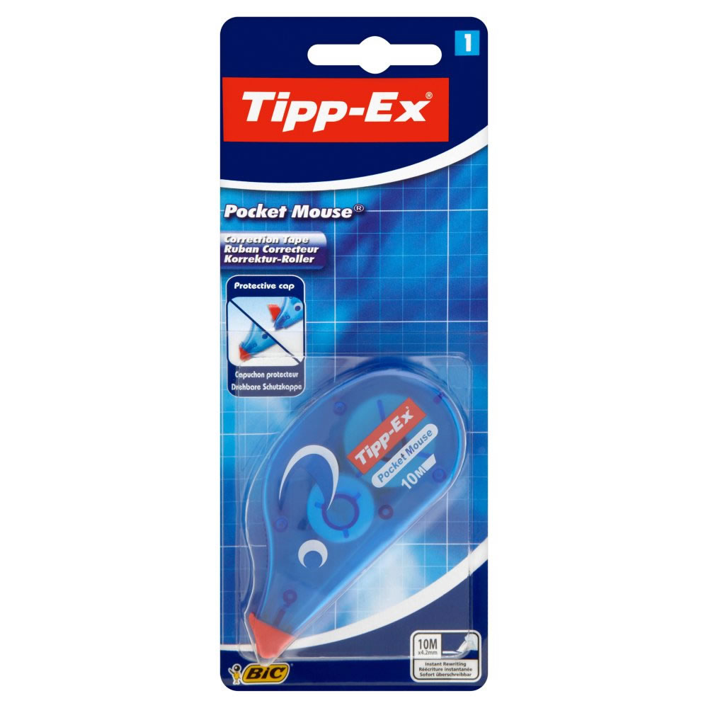 Bic Tipp Ex Correction Tape Pocket Mouse 1 pack Wilko