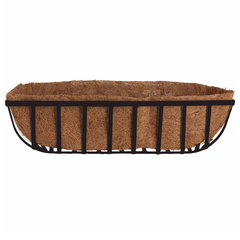 Wilko 70cm Large Metal Wall Basket with Liner Wilko