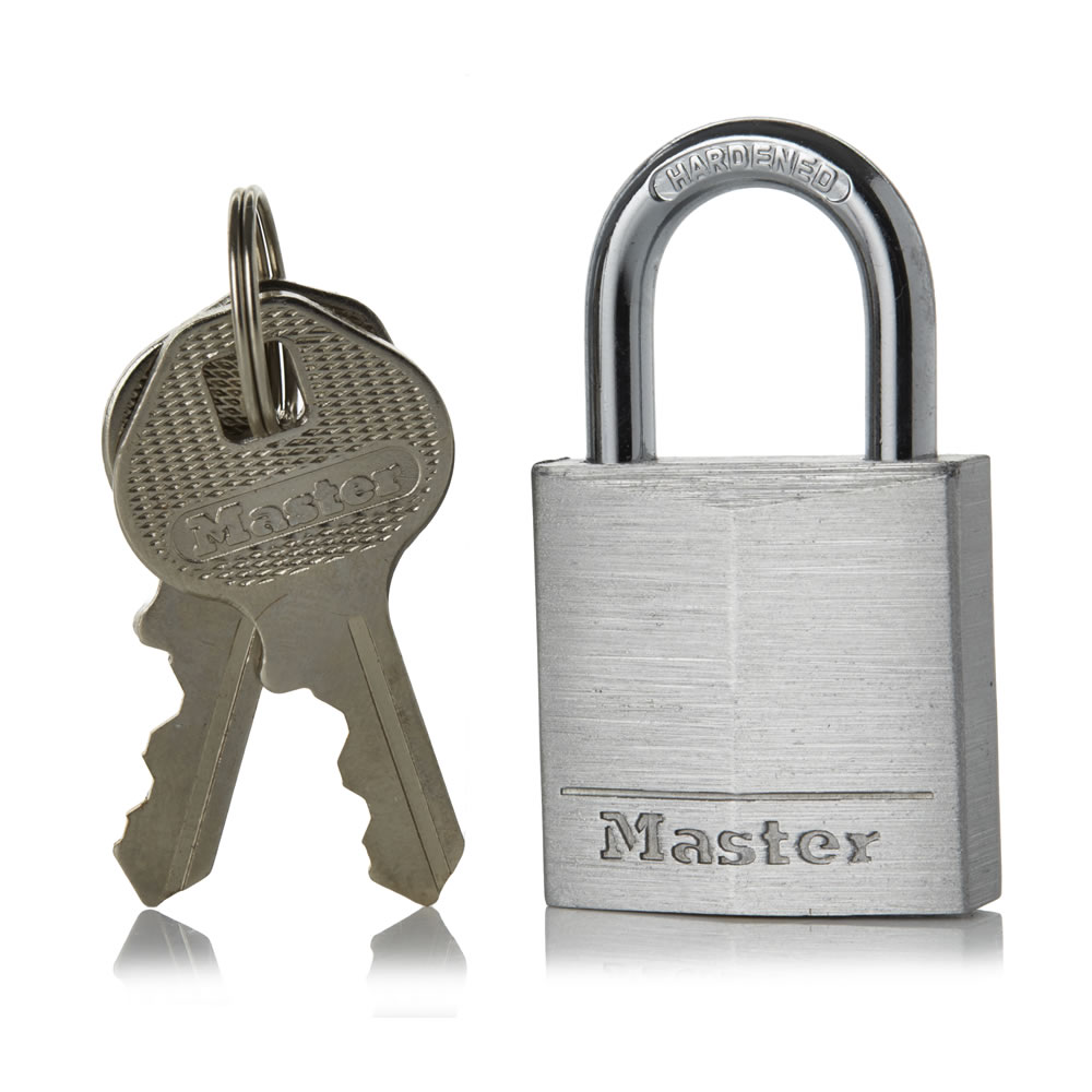 Master Lock Solid Aluminium Padlock 30mm Wilko