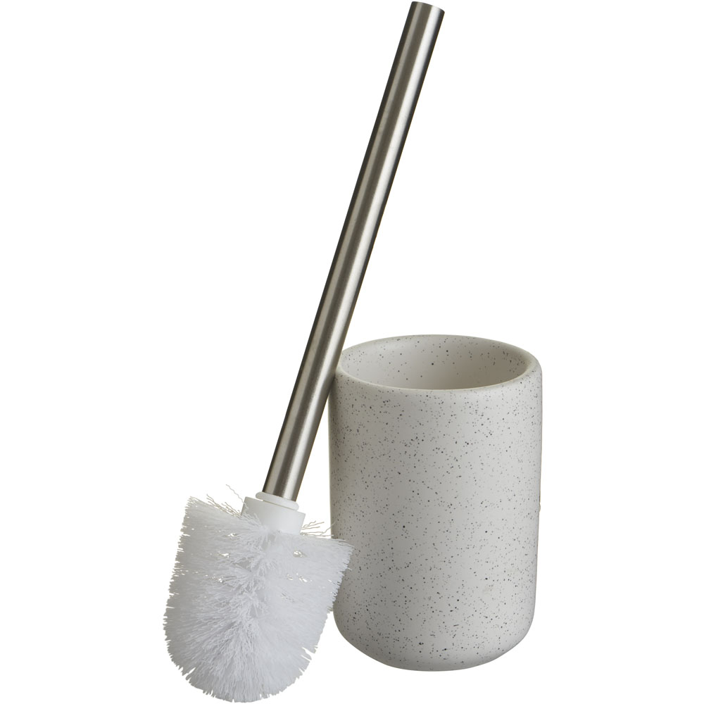 Wilko Cream Speckled Toilet Brush Holder Wilko