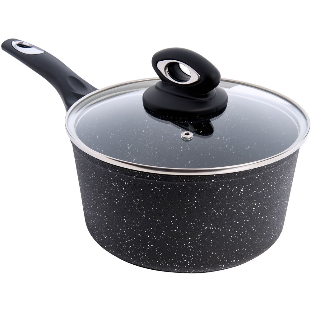 Wilko 18cm Aluminium Shot Blast Saucepan Wilko