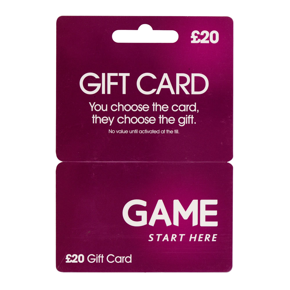 Game 20 Gift Card Wilko