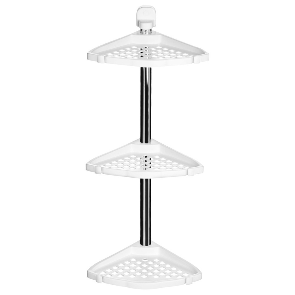 Premier Housewares 3 Tier Wall Mountable Corner Shelf Unit | Wilko